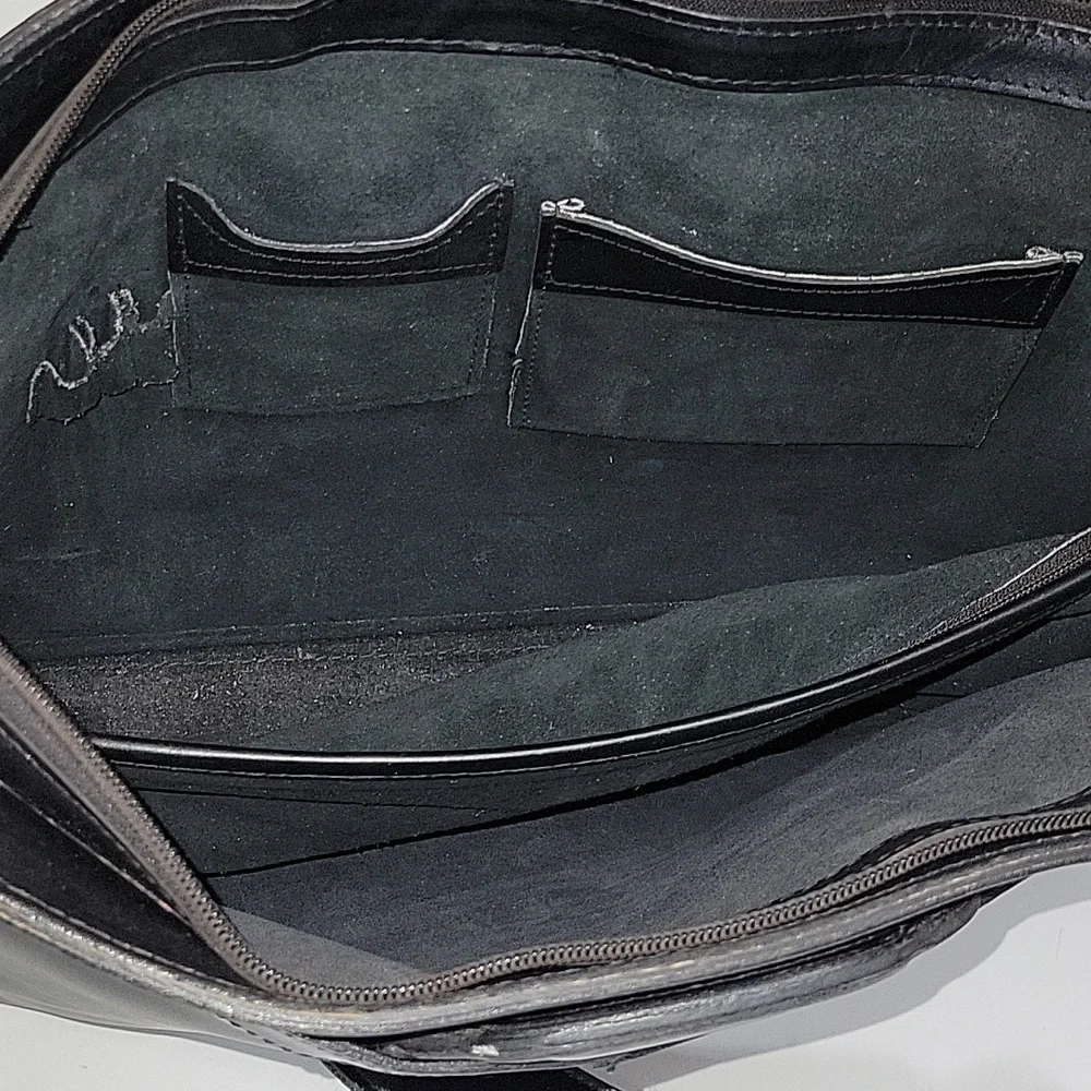 Vintage Hartmann Black Leather Briefcase